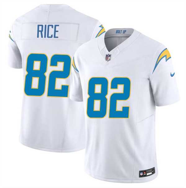 Men & Women & Youth Los Angeles Chargers #82 Brenden Rice White 2024 Draft F.U.S.E. Vapor Limited Stitched Jersey->los angeles chargers->NFL Jersey